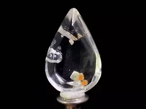 FLUORITE in Clear QUARTZ, Crystal Cabochon - Rare, Gems, Jewelry Making, 47480 - Picture 1 of 4