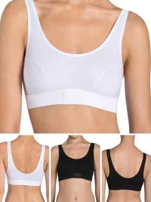 Sloggi женщин двойной комфорт укороченный верхний очень мягкий хлопок черный 34 новый - Изображение 1 из 4