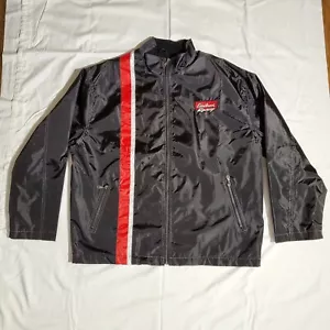 Edelbrock Racing Fleece Lined Sports Jacket Coat Adult XL Black HTF - Picture 1 of 5