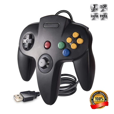 iNNEXT Classic Retro N64 Joystick USB Wired Controller Gamepad For PC And MAC - Image 1 of 4