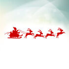 Christmas Window Stickers Santa Reindeers Wall Fridge Decals