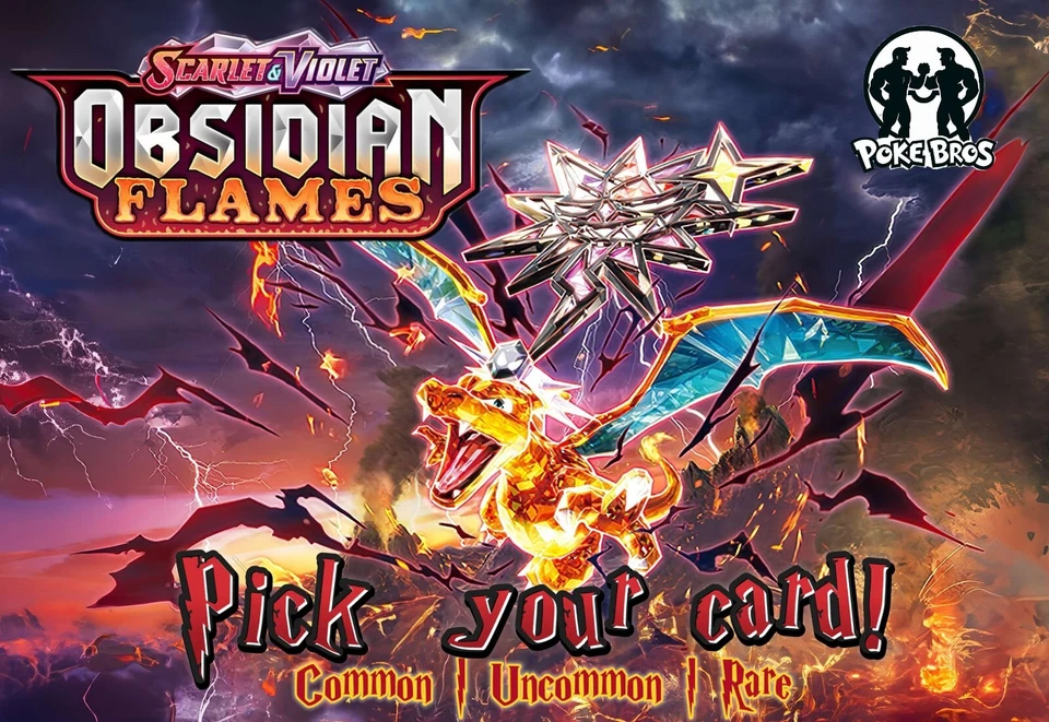 Obsidian Flames Singles - TCG Commons, Holos, & Rares – Pick Your Card - Image 1 of 1