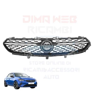 GRIGLIA RADIATORE MASCHERA NERA CROMO CON MODANATURA CROMATA OPEL CORSA F 2020 - Foto 1 di 2