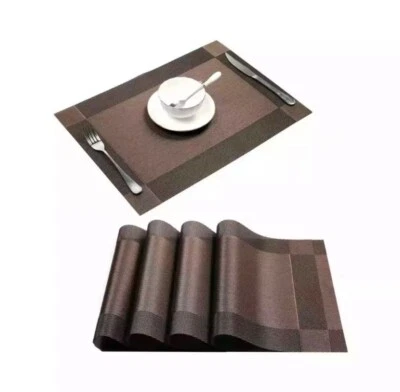 New Set of 4 Table Resistant Place mats Dining Table Food Mats Fast Shipping - Image 1 of 4