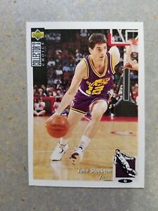 John Stockton Utah Jazz PINK 1995 - 1996 Collector's Choice ARGENTINA Sticker
