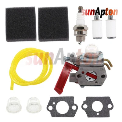 Carburetor Tune Up Kit For Homelite BC2500R D725CD D825SB F2020 F3040 Air Filter - Image 1 of 4