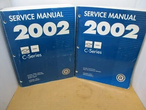 2002 Chevrolet GMC Serie C Servicio Manual Juego Volúmenes 1&2. GM OEM Libros - Imagen 1 de 4