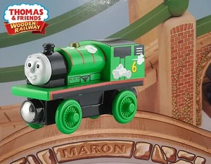 THOMAS & FRIENDS WOODEN RAILWAY ~ ROLL AND WHISTLE PERCY ~ ABSOLUTELY MINT ~2013 - Picture 1 of 11