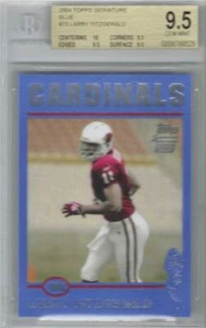 2004 Larry Fitzgerald Topps Signature Blue RC - BGS 9.5 Gem Mint - #10/50 - Bild 1 von 1