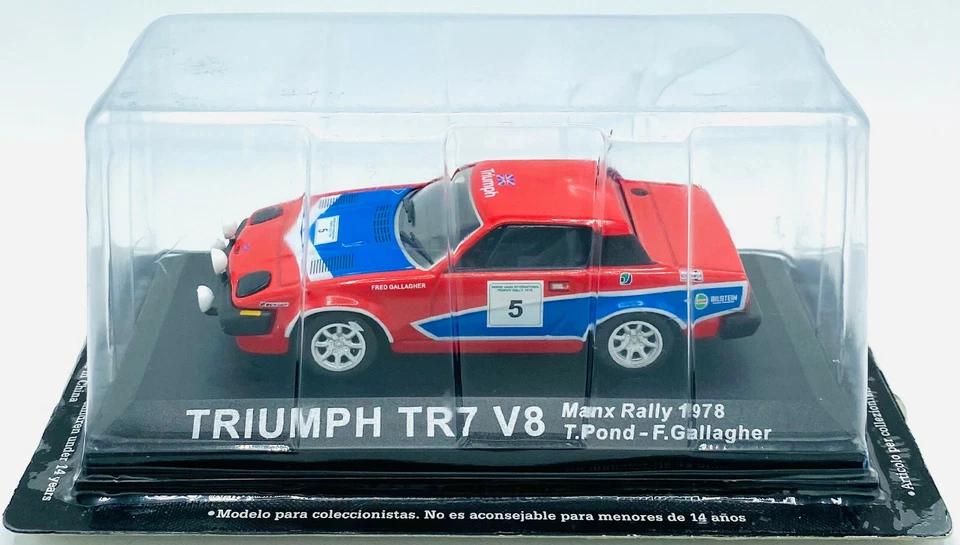 EBOND Modellino Triumph TR7 V8 Manx Rally 1978 T.Pond F.Gallagher - 1:43 - 0241 - Immagine 1 di 1