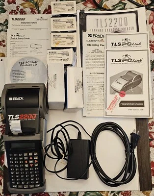 Brady TLS2200 Label Thermal Printer with manual, labels, ribbons and more! - Image 1 of 4
