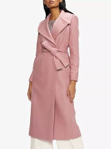 ted baker pink wrap coat