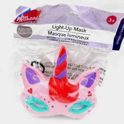 Unicorn Light-Up Mask Kids & Adults For Costume Party Or Playing Dress Up New - Image 1 of 4