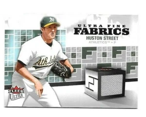 2006 Fleer Ultra Baseball Ultra Fine Fabrics Huston Street Oakland A's Jersey - Picture 1 of 1