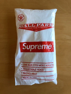 Poncho de lluvia Supreme Ballpark nuevo SS20 100 % auténtico Foto 1 de 2