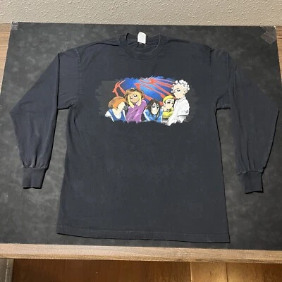 Vintage Korn Shirt Long Sleeve Giant Anime Cartoon Band 1990s Fallow The Leader - Image 1 of 4