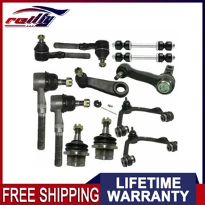 4WD 12pc Front Upper Control Arms Tie Rods Sway Bar for Ford F-150 Expedition - Foto 1 di 10
