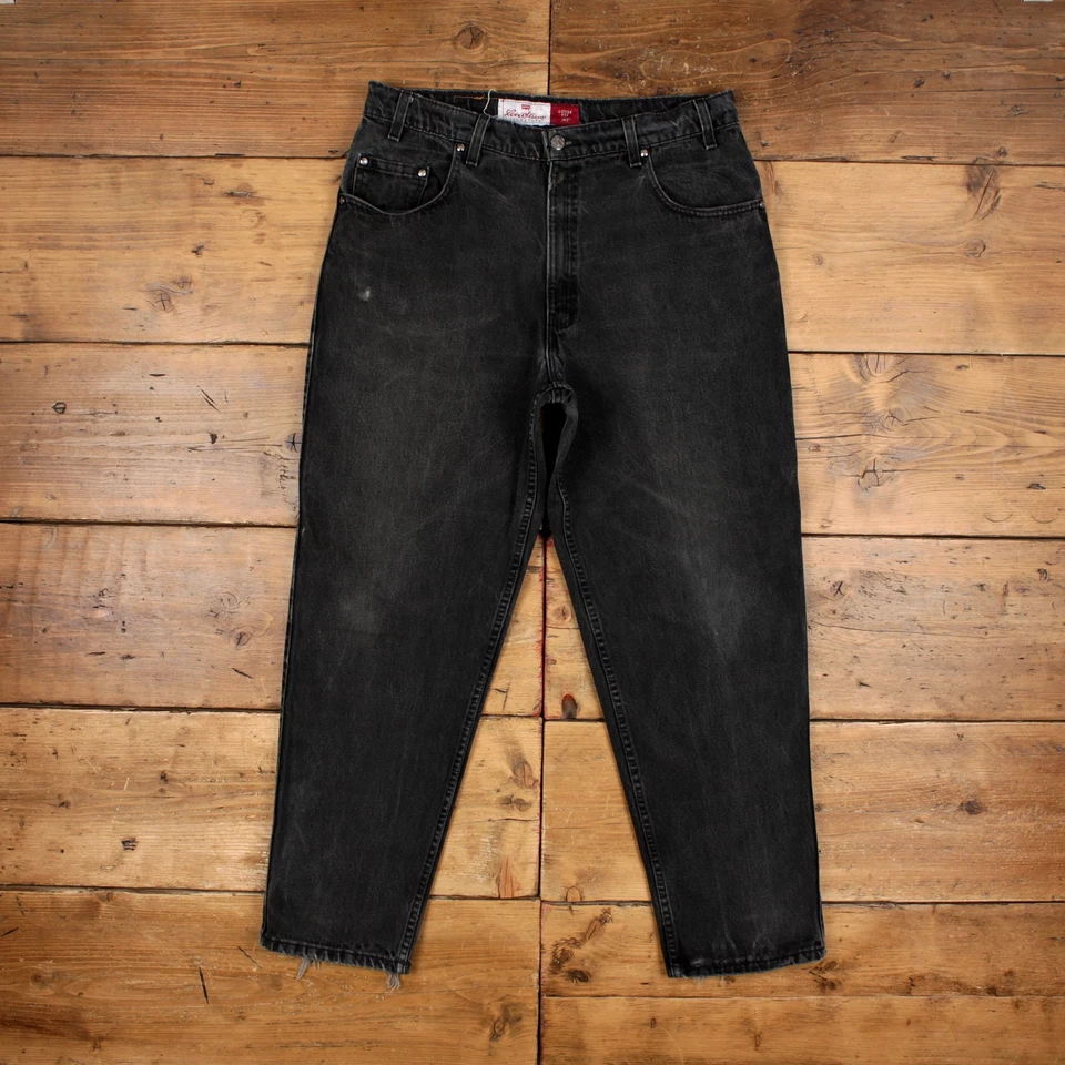 Vintage Levis 545 Jeans 34 x 29 USA Made 90s Dark Wash Straight Grey Brown Tab - Image 1 of 4