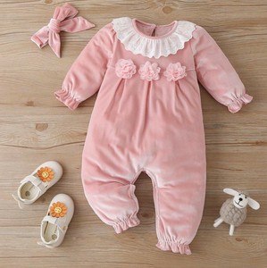 baby girl velvet tracksuit