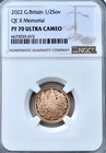 2022 Gold Half Sovereign Proof Memorial PF70 NGC QEII (King Charles III) 1/2