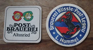 2 Sehr alte Bierdeckel der Post Brauerei Altusried und Legau - Bild 1 von 1