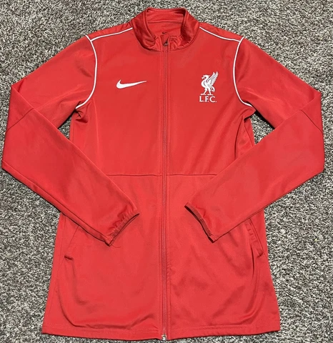 Nike Liverpool FC Jacket Adult Small Red LFC Soccer Futbol Full Zip Lightweight Cover