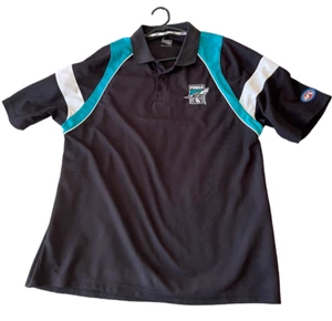Official AFL Port Adelaide Football Club Polo Shirt - Size X Large (XL) - Picture 1 of 3