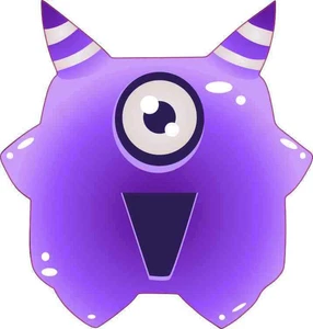 5x5 Purple Alien Bumper Sticker Vinyl Truck Window Decal Sign Stickers Decals - Picture 1 of 1