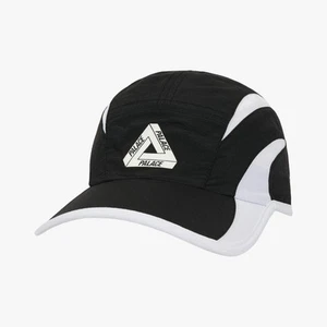 Palace 'Tri Strike' Shell Runner Adjustable Cap Black (SS25) - Picture 1 of 4