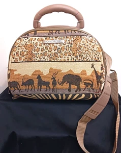 Bon Voyage Paris Animal Print Safari Reise Kosmetiktasche Riemen - Bild 1 von 7