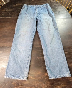 Pantalones de mezclilla desgastados Premier International para hombre carpintero talla 36x32 *Notas  - Imagen 1 de 13