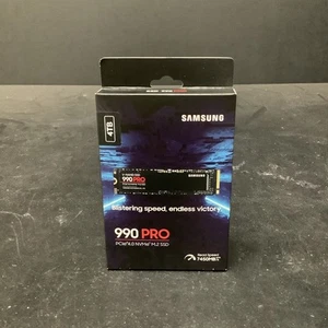Samsung 990 PRO 4TB M.2 NVMe Internal SSD - Black (MZ-V9P4T0B/AM) - Afbeelding 1 van 5