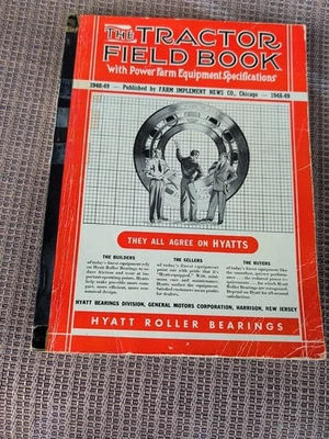 Libro de campo The Tractor 1948-49 de colección - con especificaciones de equipo de granja eléctrica Foto 1 de 4