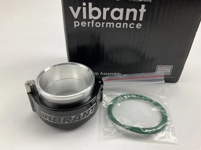 Conjunto de sistema de abrazadera Vibrant Performance 12515 HD para tubería OD de 2,5", negro Foto 1 de 4