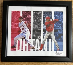 Shohei Ohtani Angels MLB Poster Photo Collectible Framed 17"x15" Used - Picture 1 of 6