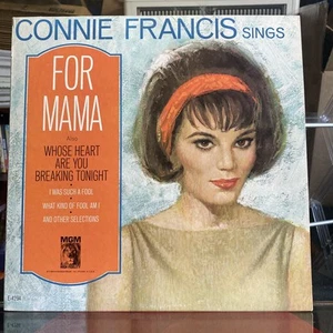Connie Francis - Connie Francis Sings For Mama (1965, Vinyl LP) “No Better Off” - Picture 1 of 4