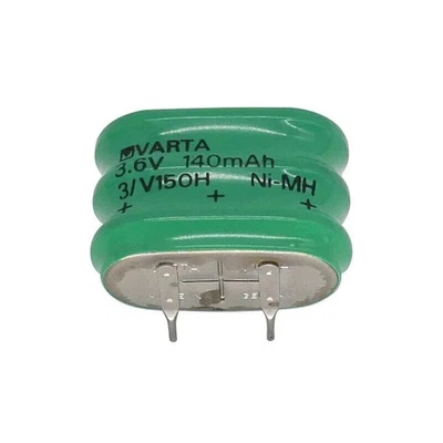 Mi Varta Rechargeable Battery 3.6V 140mAh Ni.Mh 3/V110H, 3/V110R, Size 3x V150H - image 1 of 2