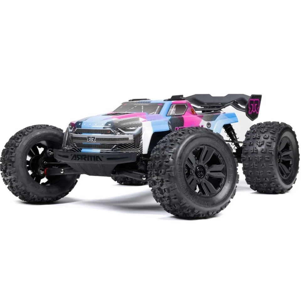 Arrma ARA8608V6T2 KRATON 6S V6 4X4 BLX Brushless 1:8 Speed MT RTR, Blau/Pink - Bild 1 von 4