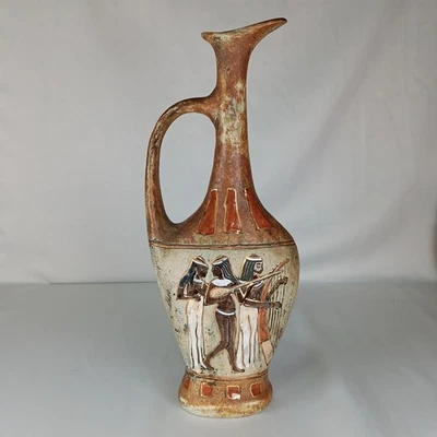 Итальянская керамическая ваза урна с ручной росписью F.lli Marchi для греческих музыкантов - Изображение 1 из 4