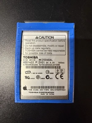 Toshiba MK2004GAL 15GB UDMA/100 4200RPM 2MB 1.8" Mini Hard Drive - Image 1 of 2