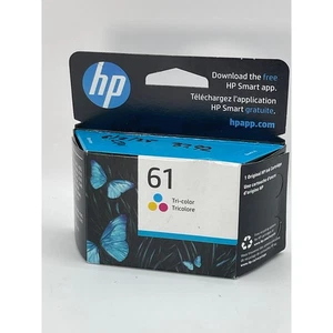 HP 61 Tri Color Original Ink Cartridge CHS62WN New Sealed - Picture 1 of 6