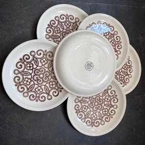Biltons Celtic Rose Ironstone Staffordshire Dinner Plates x6, 24.5cm (VERY GOOD) - Picture 1 of 13
