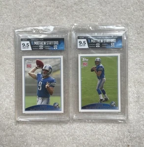 2009 Topps Matthew Stafford RC #430 Graded HGA 9.5 GEM MINT BGS SGC Rookie Card - Picture 1 of 2
