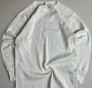 Camicia termica Hanes vintage anni 70 80 uomo XL maglia waffle lunga John strato base - Foto 1 di 9