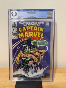 Marvel's Space-Born Superhero! Captain Marvel #4 , CGC 9.0  8/68 - Picture 1 of 9