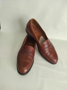 ALDEN 685 VOLLE RIEMEN SLIPPER BRÜNIERT HELLBRAUN BRAUN HALBSCHUH ELEGANTE SCHUHE 9,5 B -D - Bild 1 von 21