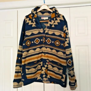 Levi's southwestern sweater jacket XL polyester button front with pockets - Picture 1 of 4