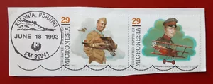 MICRONESIA Oceania 1993 29c Aviation Pioneers Se-tenants On Piece Gem 5688 - Picture 1 of 2