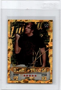 Topps Slam Attax 2016 WWE India exclusivo lámina de oro Dean Ambrose - Imagen 1 de 8