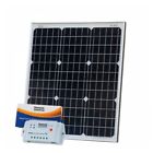 Solar Panel Kit 50W W/ Pwm Controller F/ Campervan Horsebox Barge Boat Dc26.12